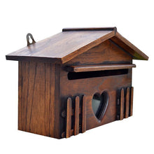 Load image into Gallery viewer, Mailboxes Creative Wooden Mailbox Outdoor Post Box Rainproof Wall Mounted Letter Box
