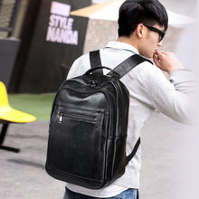 Lade das Bild in den Galerie-Viewer, Backpack Large Capacity  Men Leather School   Pinduoduo Supply shoulder bag
