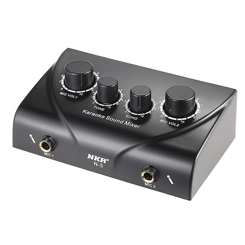 Karaoke Systems Echo Sound Mixer portable Dual Microphone And Vedio Inputs