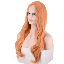Load image into Gallery viewer, Women Wig Medium Long Curly Hair Big Wave Solid Color Head Cover W170
