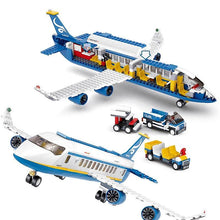 Lade das Bild in den Galerie-Viewer, Interlocking Blocks Airport Building Blocks Air Plane Passenger Block Avitation Favorite

