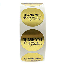 Lade das Bild in den Galerie-Viewer, 2x500pcs Christmas Xmas 1-Inch Thank You Sealing round 25mm Envelope Cartridge Stickers tape
