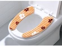 Load image into Gallery viewer, 3pcs Toilet Seat Cover Pads Winter Thicker Closestool Cushion Smart  Paste Adsorption Washable

