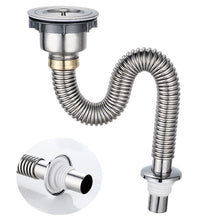 Lade das Bild in den Galerie-Viewer, Kitchen Utility Sinks Kitchen Stainless Steel Sink Drain Filter Single Tank Sink Drain Pipe Deodorant
