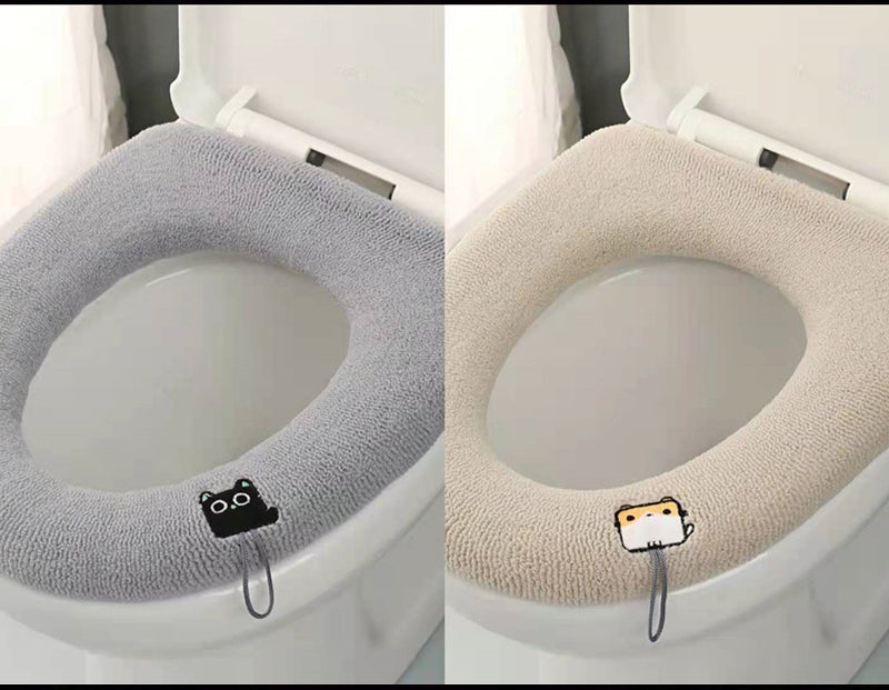 3pcs Toilet Seat Cover Pads Four Seasons Household    Thicker    Pad
