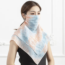 Load image into Gallery viewer, 2PCs Chiffon Shawl Ear-Hanging Sunscreen Veil Summer Face Mask for Outdoor Cycling
