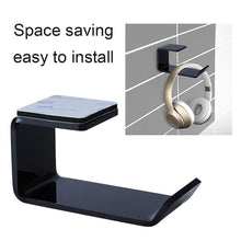 Load image into Gallery viewer, Headphone Cushions Tips Wall Mounted Space Saving Acrylic headset Holder Hanger/stand
