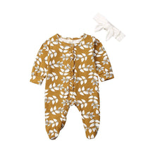 Load image into Gallery viewer, 0-6M Jumpsuits Rompers Baby Long Sleeve Flower Footies Floral Jumper Casual Jumpsuit Outfit
