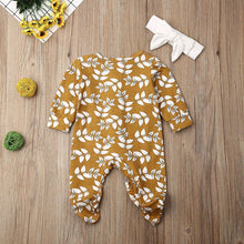 Load image into Gallery viewer, 0-6M Jumpsuits Rompers Baby Long Sleeve Flower Footies Floral Jumper Casual Jumpsuit Outfit

