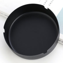 Load image into Gallery viewer, Ashtray round Black Metal Stainless Steel  Logo Lettering Advertising Gift Ashtray

