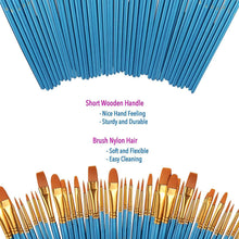 Lade das Bild in den Galerie-Viewer, Drawing Painting Kits Paint Brush Set Nylon Hair Brushes For Acrylic Oil Watercolor Painting Artist
