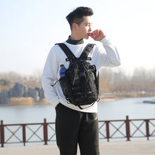 Lade das Bild in den Galerie-Viewer, Backpack One Shoulder Two Shoulders Bag Multi-Functional Tactical Chest Bag Large Capacity Outdoor Travel Back Rod Fishing Fishing Bag

