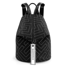 Lade das Bild in den Galerie-Viewer, New Korean Style Leather Backpack Women's Fashion Embroidery Thread Multi-Purpose
