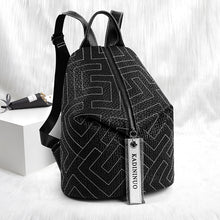 Lade das Bild in den Galerie-Viewer, New Korean Style Leather Backpack Women's Fashion Embroidery Thread Multi-Purpose
