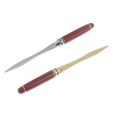 Lade das Bild in den Galerie-Viewer, Letter Openers Wood Handle Letter Opener Stainless Steel Knife Split File Envelopes School
