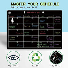 Lade das Bild in den Galerie-Viewer, Dry-Erase Boards Magnetic Calendar Monthly Whiteboard Refrigerator Magnetic Chalkboard
