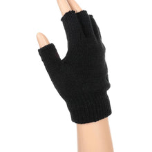 Load image into Gallery viewer, Gloves Mittens Knitted Fingerless Autumn/winter Outdoor Stretch Elastic Warm Half Finger
