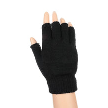 Load image into Gallery viewer, Gloves Mittens Knitted Fingerless Autumn/winter Outdoor Stretch Elastic Warm Half Finger
