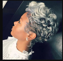 Load image into Gallery viewer, Women Wig African Side Short Curly Hair Fluffy Headgear W451
