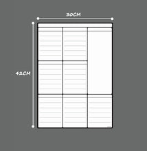 Lade das Bild in den Galerie-Viewer, Dry-Erase Boards Dry Erase Whiteboard Magnetic Weekly Calendar
