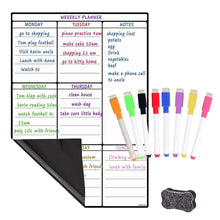 Lade das Bild in den Galerie-Viewer, Dry-Erase Boards Dry Erase Whiteboard Magnetic Weekly Calendar
