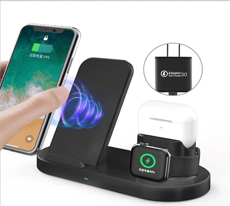 Wireless earphone Phone Charger , 3-in-1 Wireless Charging Station AZ1537