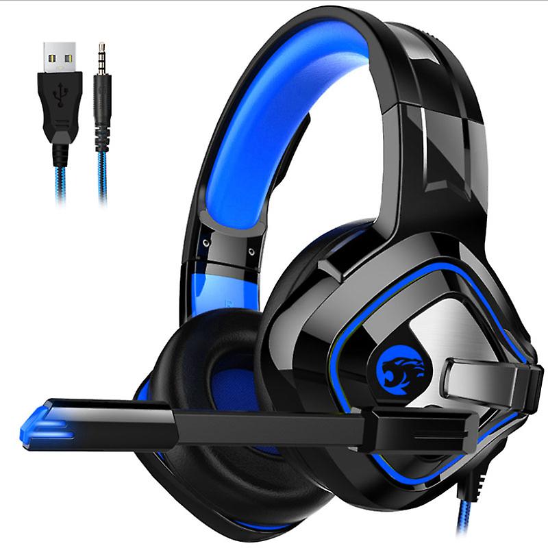 balckblue 3.5mm Gaming Headset Headphone For Nintendo Switch Laptop PS4 AZ21069