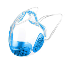 Load image into Gallery viewer, 3pcs blue Durable Face Shield Reusable Transparent Mask Lip Reading AZ10267
