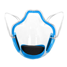 Load image into Gallery viewer, 3pcs blue Durable Face Shield Reusable Transparent Mask Lip Reading AZ10267
