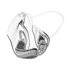 Lade das Bild in den Galerie-Viewer, 2pcs GRAY Durable Face Shield Reusable Transparent Mask Lip Reading AZ21141
