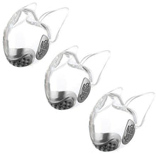 Load image into Gallery viewer, 3pcs gray Durable Face Shield Reusable Transparent Mask Lip Reading AZ10270
