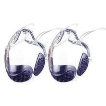 Load image into Gallery viewer, 3pcs purple Durable Face Shield Reusable Transparent Mask Lip Reading AZ10273
