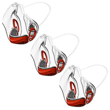 Load image into Gallery viewer, 3pcs red Durable Face Shield Reusable Transparent Mask Lip Reading AZ10276
