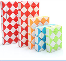 Load image into Gallery viewer, 72 Parts Snake Design Twisted Cube deformation Ruler, Kids puzzle Educational toy AZ16586
