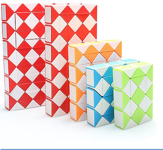 24 Parts Snake Design Twisted Cube deformation Ruler, Kids puzzle Educational toy AZ16583