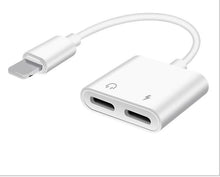 Lade das Bild in den Galerie-Viewer, 2Pcs Lighting+lighting 2 In 1 Aux Headphone Audio Splitter Jack Charger Adapter For iPhone AZ16360
