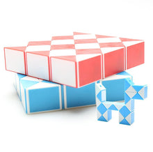 Lade das Bild in den Galerie-Viewer, 24 Parts Snake Design Twisted Cube deformation Ruler, Kids puzzle Educational toy AZ16583
