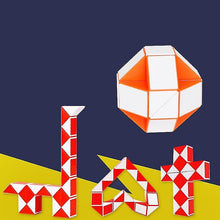 Load image into Gallery viewer, 48 Parts Snake Design Twisted Cube deformation Ruler, Kids puzzle Educational toy AZ16585
