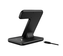 Lade das Bild in den Galerie-Viewer, white Wireless charger 3 in 1 charger compatible with phones watches earphones AZ18641
