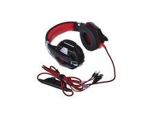 Lade das Bild in den Galerie-Viewer, red 3.5mm Gaming Headset, LED Headphones for PC Laptop PS4 PS5 Xbox AZ2056
