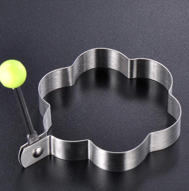 2Pcs Plum blossom Stainless Steel Fried Egg, Pancake Shaper - Mold Kitchen Cooking Tool AZ12884