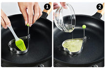 Lade das Bild in den Galerie-Viewer, 2Pcs Plum blossom Stainless Steel Fried Egg, Pancake Shaper - Mold Kitchen Cooking Tool AZ12884
