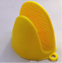 Lade das Bild in den Galerie-Viewer, 2Pcs yellow  Microwave Oven Gloves - Thicken Anti Scald, Silicone Pot Clips For Oven AZ16118
