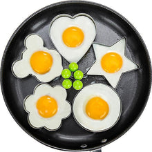 Lade das Bild in den Galerie-Viewer, 2Pcs Plum blossom Stainless Steel Fried Egg, Pancake Shaper - Mold Kitchen Cooking Tool AZ12884

