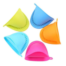 Load image into Gallery viewer, 2Pcs blue  Microwave Oven Gloves - Thicken Anti Scald, Silicone Pot Clips For Oven AZ16111
