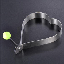 Lade das Bild in den Galerie-Viewer, 2Pcs Love heart Stainless Steel Fried Egg, Pancake Shaper - Mold Kitchen Cooking Tool AZ12882
