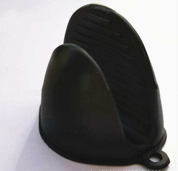 2Pcs black  Microwave Oven Gloves - Thicken Anti Scald, Silicone Pot Clips For Oven AZ16110
