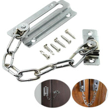 Load image into Gallery viewer, Locks Latches Sliding Door Lock Chain Easy Quick Install Provide Extra Safety Protection
