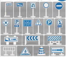 Lade das Bild in den Galerie-Viewer, 18pcs traffic signs Large City, Traffic Car Park Play Mat - Waterproof, Non-woven, Playmat With Car AZ16399
