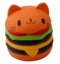 Lade das Bild in den Galerie-Viewer, 2Pcs Yellow burger cat Antistress Relief Squishy toy,French fries, Milk tea, Burgers,Cake
